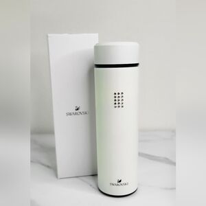 Swarovski Crystal-Embellished White Skincare Bottle